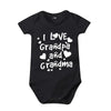 Pure Cotton “I Love Mom” & “I Love Dad” Newborn Rompers - Matching Baby Bodysuits for Twins, Summer Clothes for 0-24 Months