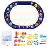 100x80CM Magic Water Drawing Mat – Reusable Doodle and Coloring Board with Magic Pens, Montessori Educational Toy for Kids