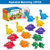 Dinosaur Alphabet and Number Matching Montessori Toy