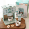 Wooden Pretend Play Tea Set for Kids - Play Kitchen Teapot & Cake Toy, Preschool Birthday Gift