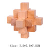 Wooden Lu Ban Brain Teaser 3D Puzzle – Educational Logic Game for Kids & Adults