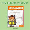 32-Page Addition & Subtraction Workbook for Kids — Crossword Puzzles & Daily Math Exercises (Ages 5-8)