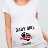 Women Pregnancy T-shirt It's A Girl Baby Print Pregnant Maternity T-shirts Funny Pregnant Women Summer Tees Tops