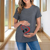 Maternity Women's Short Sleeve T-Shirt | Summer Tops | Pregnancy Blouse Printed Tee | Fashion Clothes