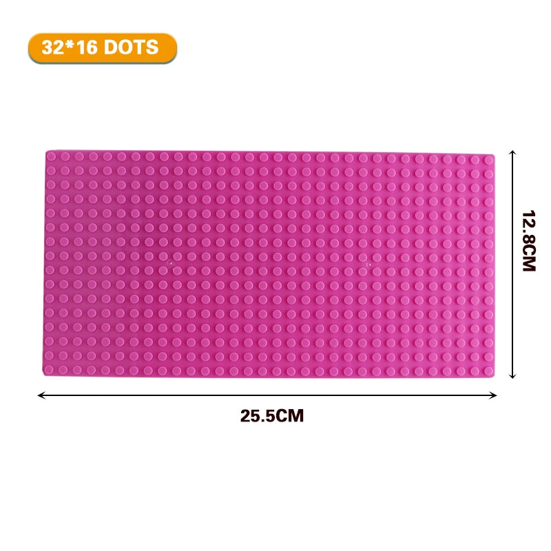 32x32 and 32x16 Dots Classic Base Plates – MOC DIY Plastic Bricks for City Building Blocks Toys