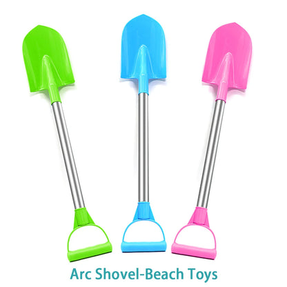Children’s Beach Shovel — 22in Stainless Steel Pointed Shovel For Sand & Snow Outdoor Play
