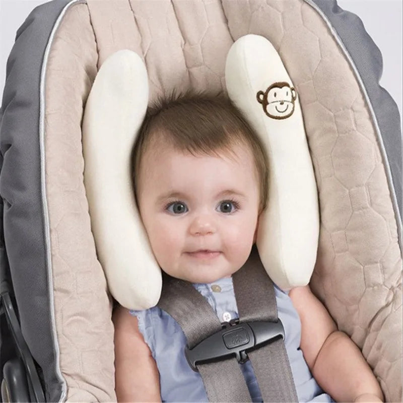 Infant Car Seat Head Support Pillow – Adjustable Neck Cushion for Baby Stroller and Sleeping Comfort