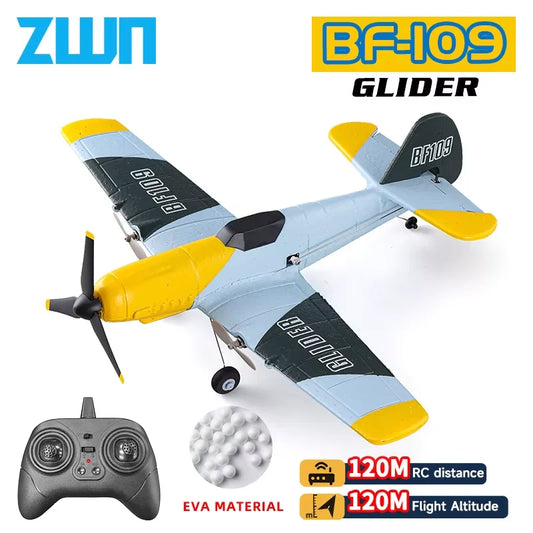 RC Plane BF109 2.4G Remote Control EPP Foam Glider Airplane