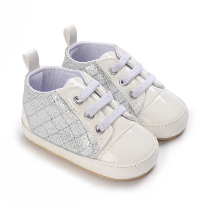 Spring and Autumn Women's Baby Casual Sports Shoes Soft Sole Anti-Slip Indoor and Outdoor First Step Walking Shoes