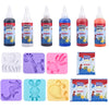 Kids DIY Water Elf Craft Kit – Montessori Painting & Origami Sticker Set with Magic Water Solution (100 ml / 3.38 fl oz)