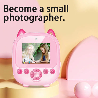 S5 Kids HD Digital Camera with Thermal Print, Photo Printing, and HD Video Gift