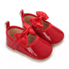 Solid Color Fashion Newborn Princess Shoes Non-Slip Cloth Bottom Shoes Girl Elegant Breathable Leisure Baby First Walking Shoes