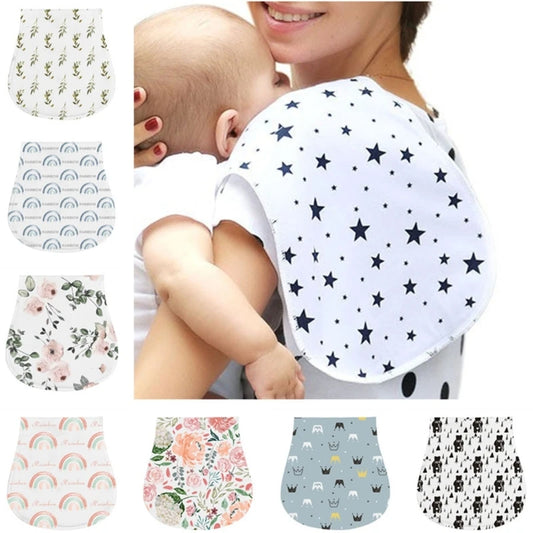 2-Layer Absorbent Burp Cloths – Soft Cotton Baby Bibs for Feeding & Teething - Kidzy Market