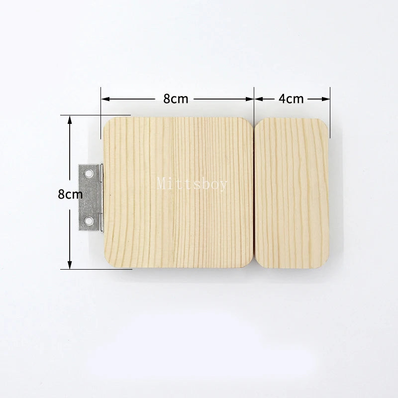 Busy Board Accessories – Montessori Wooden Toy with Key, Lock, Switch, Slides, and Paillette for Early Education Training and Learning Gifts