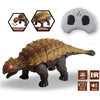 RC Ankylosaurus Dinosaur Toy – Remote Control Walking Dino with Lights and Sounds