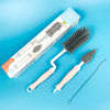 Silicone Bottle Cleaning Brush Set - Baby Pacifier & Straw Scrubber, 360 Degree Glass Cup Washing & Kitchen Cleaning Tool