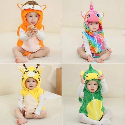 MICHLEY Carnival Baby Romper Bodysuit – Sleeveless Newborn Clothes for Infant & Toddler, Halloween Photography Prop for Boys & Girls