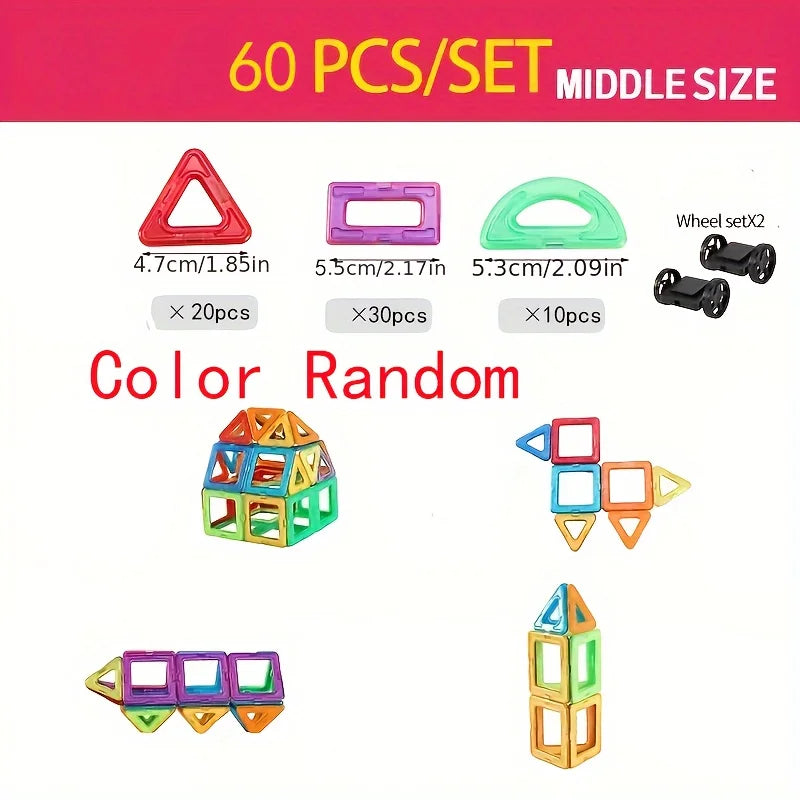 Magnetic Building Blocks Toy for Kids Puzzle Learning Gift