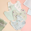 4-Piece Set – Soft Cotton Adjustable Baby Bibs, Newborn Burp Cloths & Bandana Scarf for Boys & Girls, Feeding & Saliva Towels - Kidzy Market