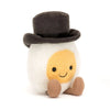 Soft Boiled Egg Plush Toy — Cute Smiling Cat Doll, 1-Pack Plush for Kids & Pets, Home Decor Gift