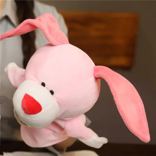 Soft Plush Horse Hand and Finger Puppet, Cartoon Toy for Kids Party Decoration
