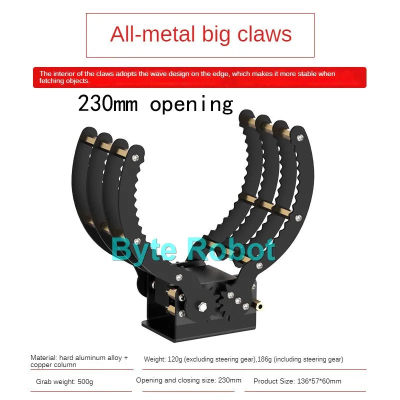 Robot Mechanical Arm for Arduino, DIY Kit for FORUNO/ESP32, Programmable UNO/ESP32 Robot Kit