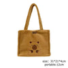 Kawaii Capybara Plush Backpack for Women Cute Cartoon Crossbody Tote Bag with Zipper