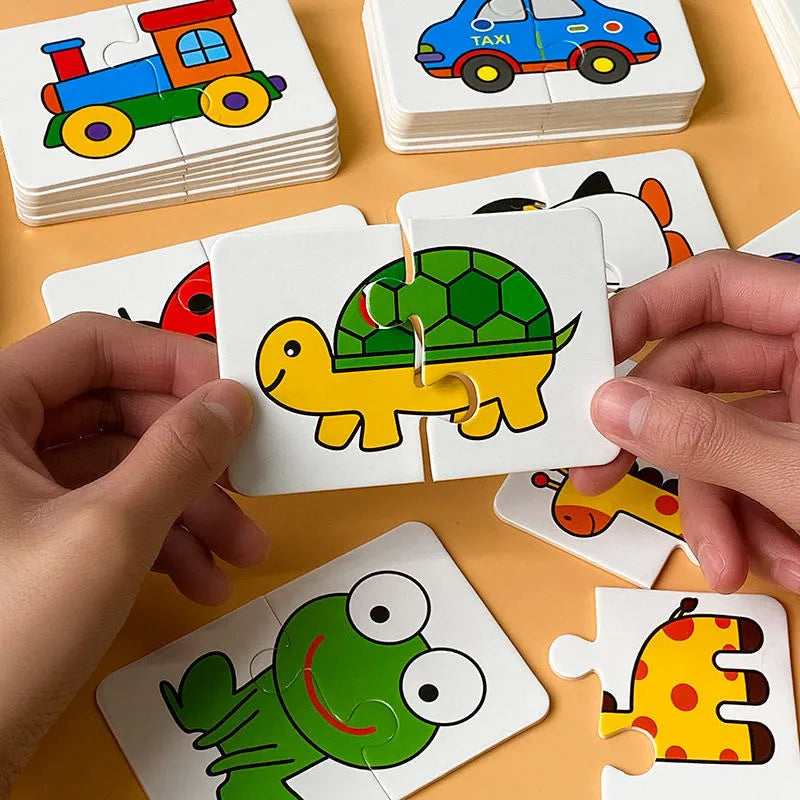 32PCS Toddler Matching Card Montessori Puzzle Toy