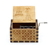 Wooden Hand Crank Theme Music Box Queen Jurassic Park Neverland Valentine’s Day Birthday Holiday Gift