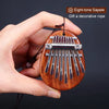 Hluru 8-Key Mini Kalimba Full Solid Wood Thumb Piano Professional Mbira Acacia Musical Instrument for Music Lovers