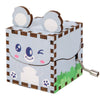3D Wooden Music Box Color Print Puzzle Hand Crank Musical Cartoon Animal Ornament