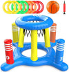 Inflatable Swimming Pool Beach Ring Throwing Game Set Floating Toys for Summer Fun