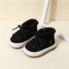 Warm Baby Boots with Plush Lining and Rubber Sole for Toddlers and Kids