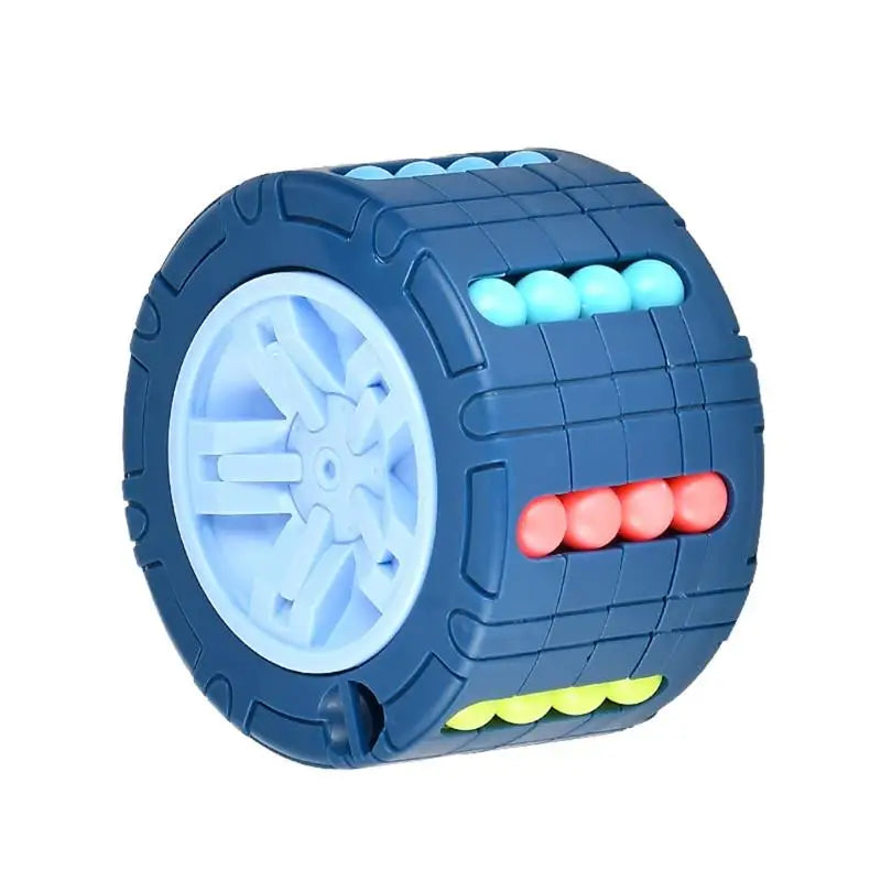 3D Cylinder Cube Toy – Magical Bean Gyro Slide Puzzle Educational Montessori Toy for Kids
