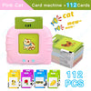 Montessori Education Flash Cards Machine - Early Educational Learning English Electronic Audio Book Toy for Children, Birthday Gift
