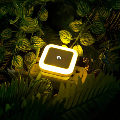 Wireless LED Night Light Sensor Mini EU/US Plug for Kids Room Bedroom Living Room Decoration