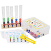Clip Wooden Beads Test Tube Color Sorting Counting Montessori Toy for Kids