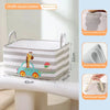 Folding Linen Storage Basket with Handles – Fabric Laundry & Toy Organizer for Closet, Bedroom & Office (Multiple Sizes: 35×40 cm / 13.8×15.7 in; 40×28×24 cm / 15.7×11.0×9.4 in; 40×30×40 cm / 15.7×11.8×15.7 in)