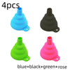 Mini Foldable Silicone Collapsible Funnel 7.5 cm (3.0 in) Portable for Fuel Beer Oil Kitchen
