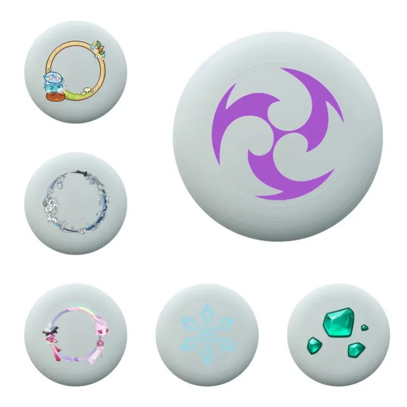 Flying Disc Frisbee Flying Saucer — 20 cm (7.9 in) & 27.5 cm (10.8 in) Portable Outdoor Throwing Toy for Kids & Adults