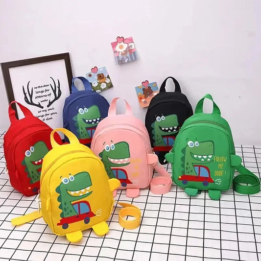 Children’s Cute Cartoon Dinosaur School Bag – Anti-Lost Toddler Backpack for Kindergarten - Kidzy Market
