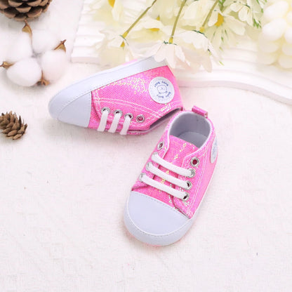 Trendy Sequin Sneakers for Baby Boys – Lightweight Non-Slip Shoes for Indoor & Outdoor Walking
