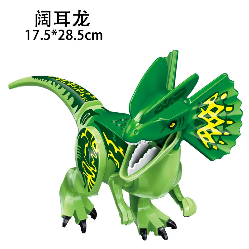 Jurassic World 3 Brutal Raptor Building Blocks – Tyrannosaurus, Indominus, and I-Rex Dinosaur Toy for Kids