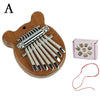 Mini 8-Key Kalimba Thumb Piano Exquisite Finger Piano Musical Accessory Pendant Gift for Kids