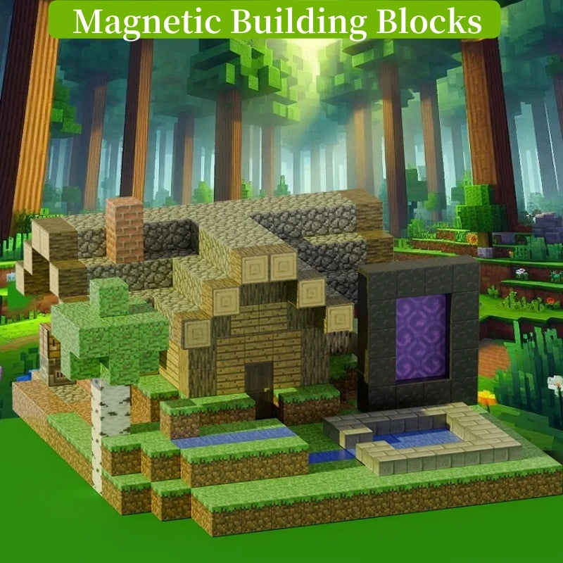 Creative Magnetic Building Block Bricks Famous Scene Architectural Set