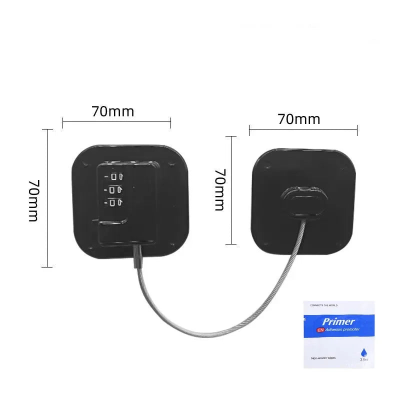 1 Pc Child Safety Lock Cabinet Fridge Door Lock Stainless Steel Cable Protection Kids Baby Home Window Lock Strong Fix