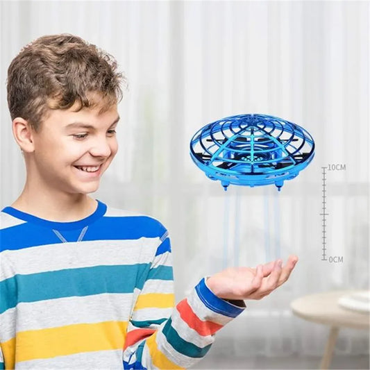 Mini Induction RC Quadcopter – Flying Helicopter Magic Hand UFO Ball Toy for Kids