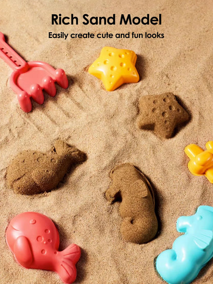 Summer Beach Toy Set With Bucket, Watering Bottle & Shovels — 18Pcs Sand & Water Play Kit For Kids