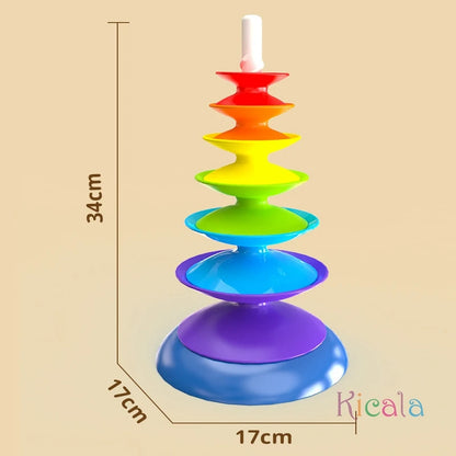Rainbow Stacking Toy for Toddlers Montessori Educational Toy