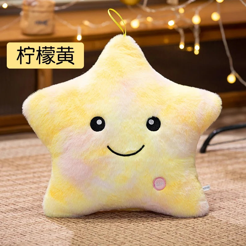 Luminous Star Plush Pillow 24x22cm (9.4x8.7 Inches) LED Light